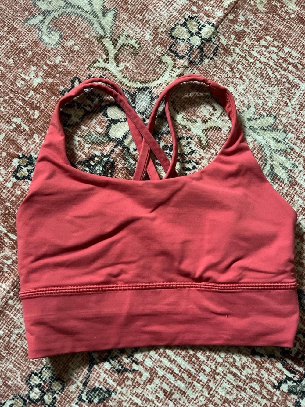 lululemon athletica Coral Pink Crossback Sports Bra